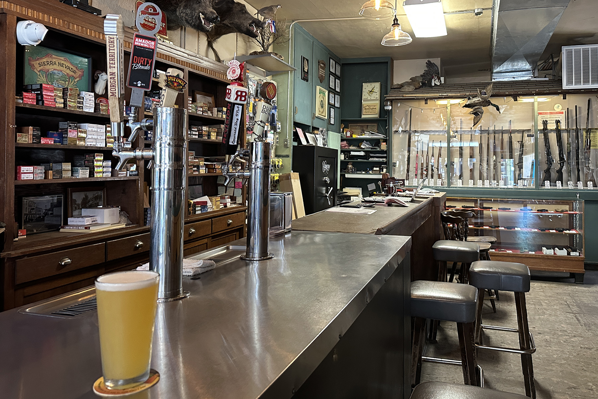 The only bar in California where you can buy a gun and a beer