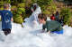 A boy wades through bubbles during Big Rapids Middle School's Foam Frenzy at Hemlock Park, Friday, Oct. 3. The Parent Teacher Organization event raised funds for student activities.
