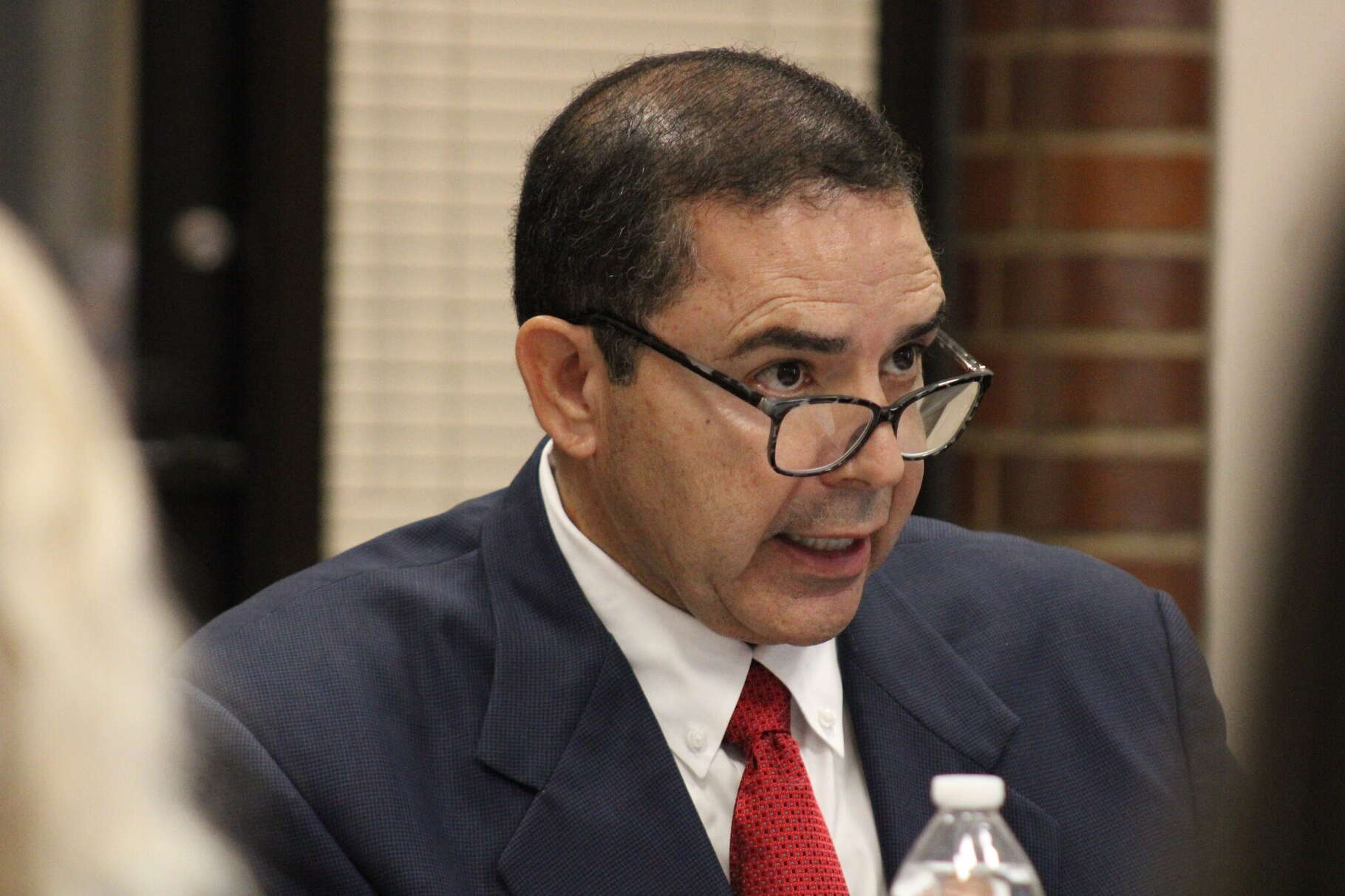 U.S. Rep. Henry Cuellar at the roundtable meeting on Oct. 6, 2025, at City Hall.