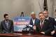 State Sen. Robert C. Sampson, R-Wolcott, calls out Democrats over budget earmarks during a news conference Tuesday at the Legislative Office Building in Hartford.