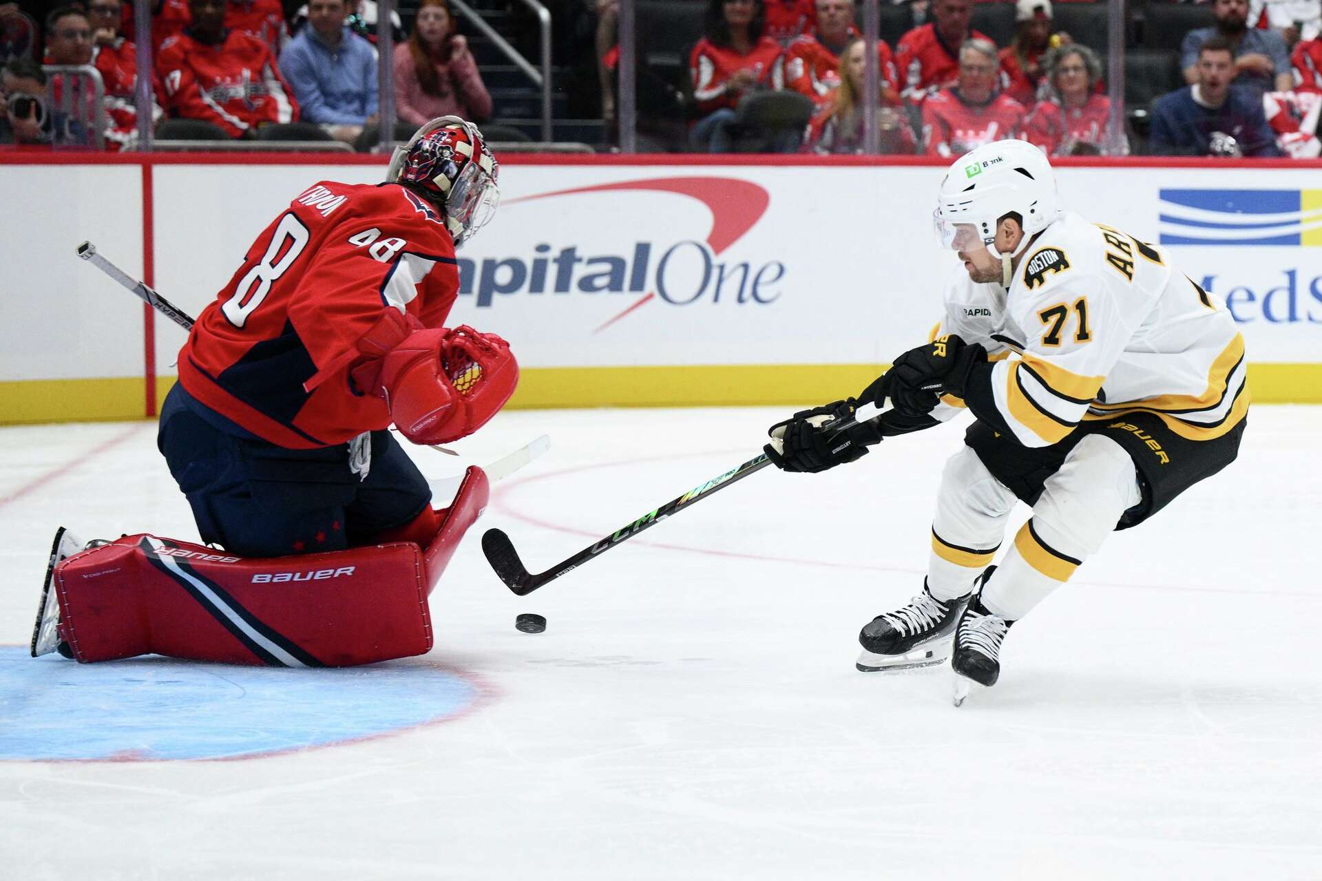 Pastrnak Shines, Sturm Makes History as Bruins Top Capitals in Season Opener