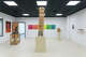 Installation view of “Levels of Hardness” at Roundabouts Now.