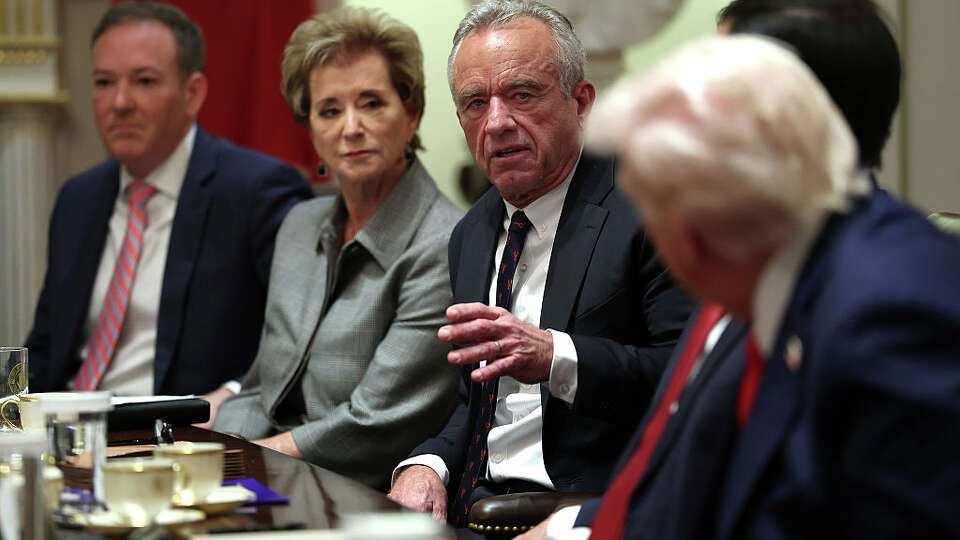 WASHINGTON, DC - OCTOBER 09: U.S. Secretary of Health and Human Services Robert F. Kennedy Jr. delivers remarks during a Cabinet meeting with President Donald Trump at the White House on October 09, 2025 in Washington, DC. Trump spoke on the Israel and Hamas ceasefire and hostage deal saying the hostages may be released next week. (Photo by Anna Moneymaker/Getty Images)