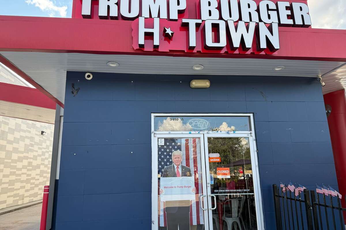 Trump Burger's Houston location had a closed sign on the door during business hours Wednesday.