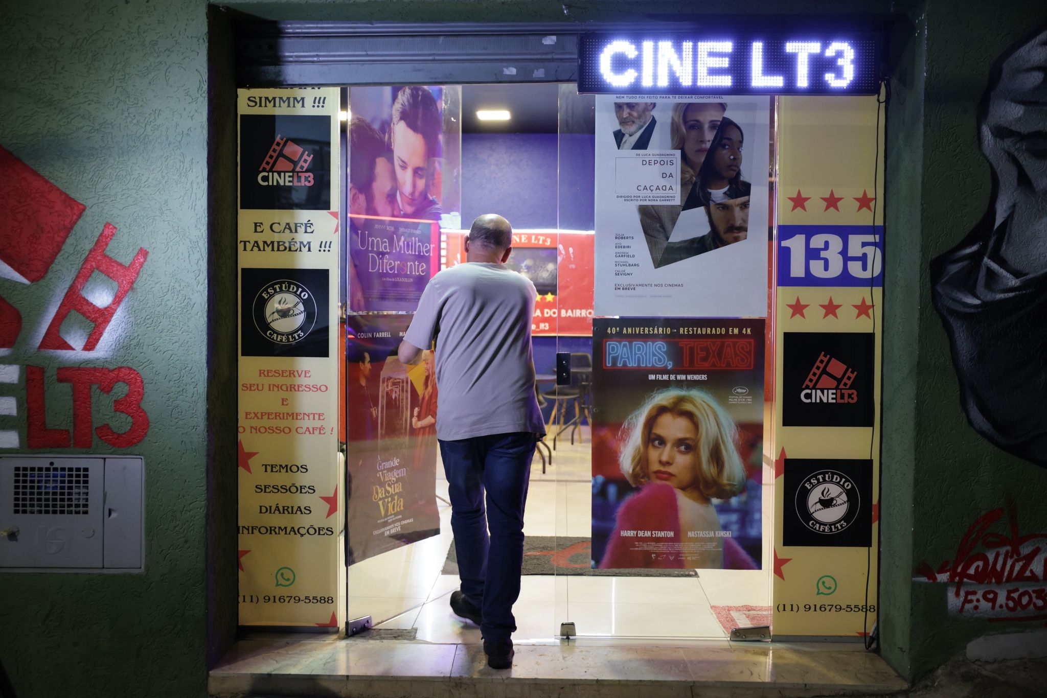 A man in Brazil turned his childhood dream into a small cinema for film
