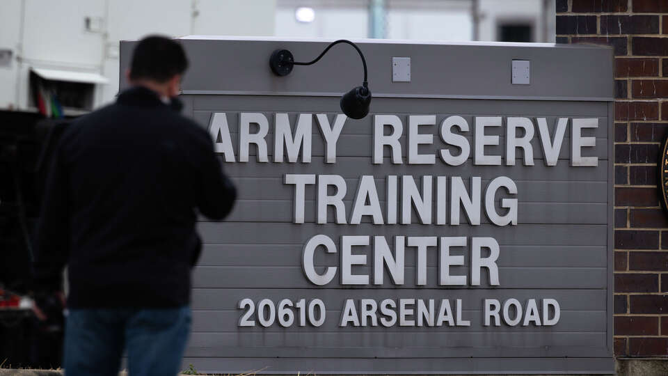 ELWOOD, ILLINOIS - OCTOBER 07: A sign sits in front as members of the Texas National Guard arrive at the Elwood Army Reserve Training Center on October 07, 2025 in Elwood, Illinois. The Trump administration has been threatening for more than a month to send the National Guard to Illinois to address Chicago's crime problem and to support ICE and CBP during Operation Midway Blitz. Illinois Governor JB Pritzker has been outspoken in his opposition to the move, accusing the President of using the guardsmen as political pawns. (Photo by Scott Olson/Getty Images)