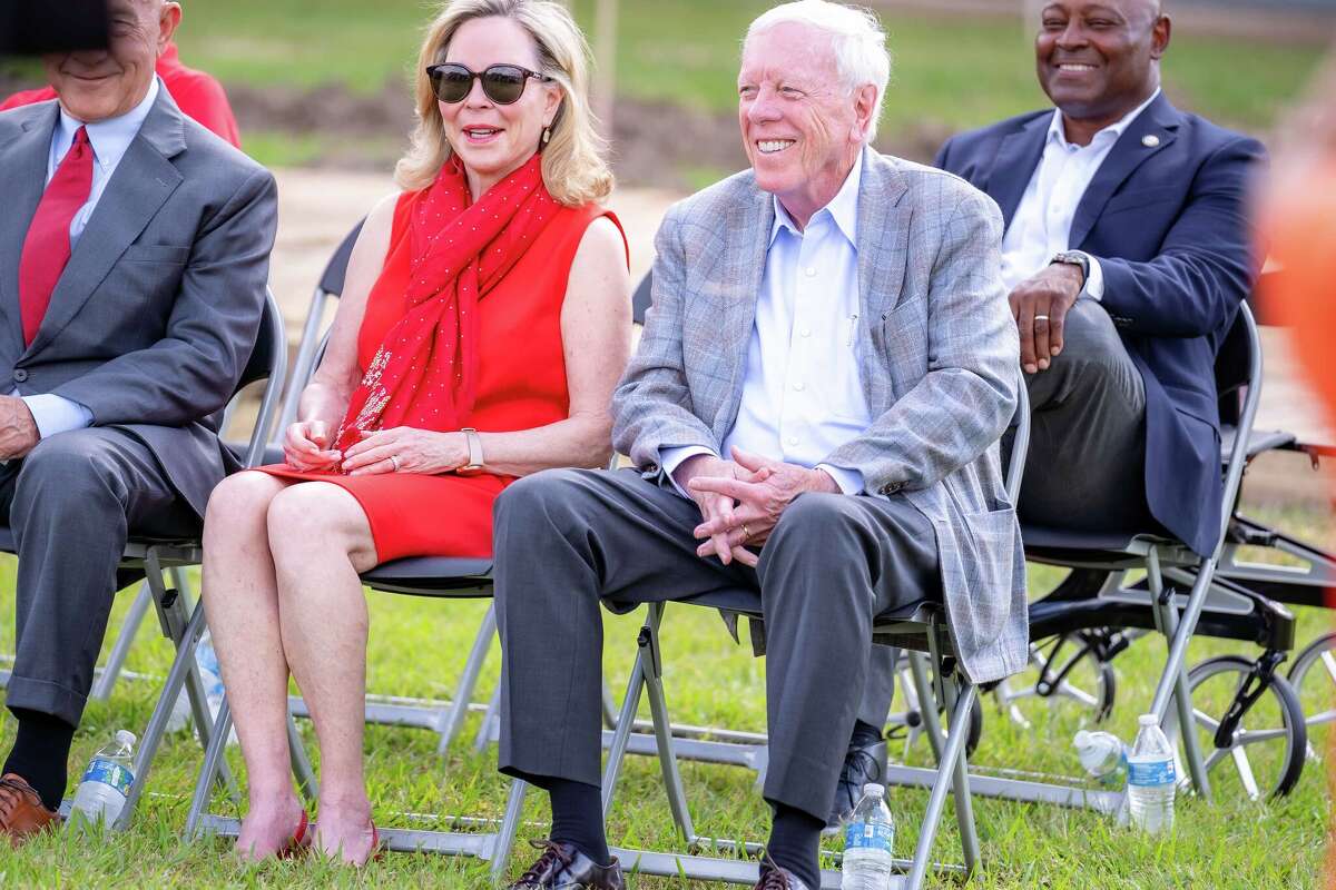 Nancy and Rich Kinder at the Emancipation Park groundbreaking