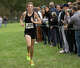 Xavier's Nolan O'Connor nears the finish line in the 5,000 meters in fourth place during the SCC high school cross country championships at East Shore Park in New Haven, Conn., Wednesday, October 15, 2025.