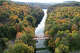 Peak fall foliage is on display at Lover's Leap State Park in New Milford, Conn. on Sunday, Oct. 19, 2025.