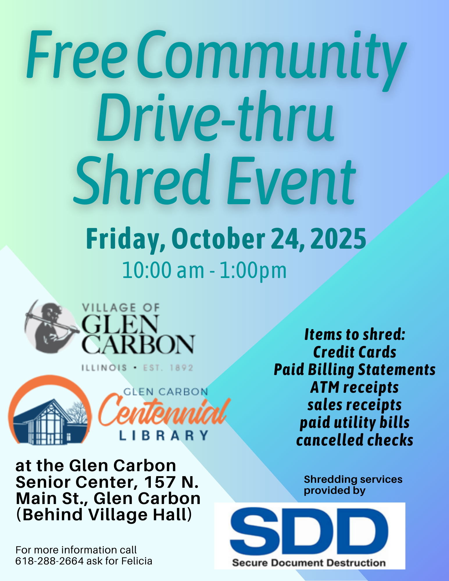 Glen Carbon IL to have free community shred event