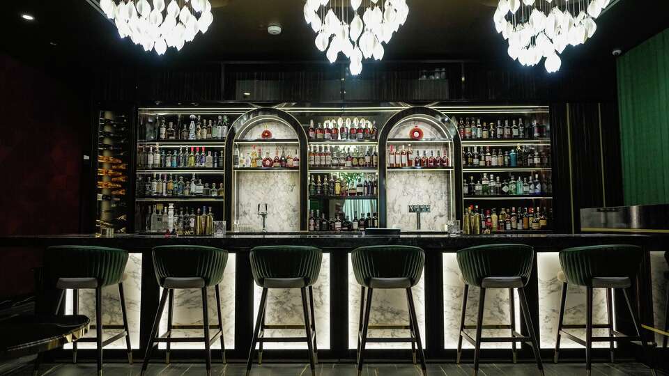 Moon, a newly opened bar, with a neighboring event venue, Soleil, is photographed in Houston on Wednesday, Oct. 22, 2025.