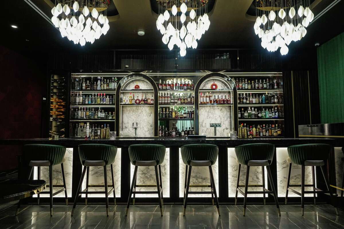 Moon, a newly opened bar, with a neighboring event venue, Soleil, is photographed in Houston on Wednesday, Oct. 22, 2025.
