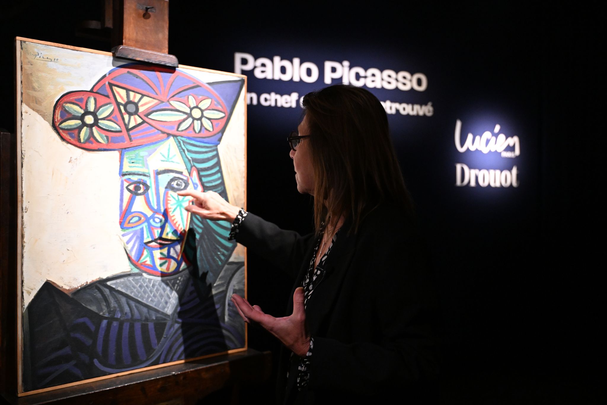 Picasso portrait of muse Dora Maar in vivid hat, long hidden from view, sells for 32 million euros