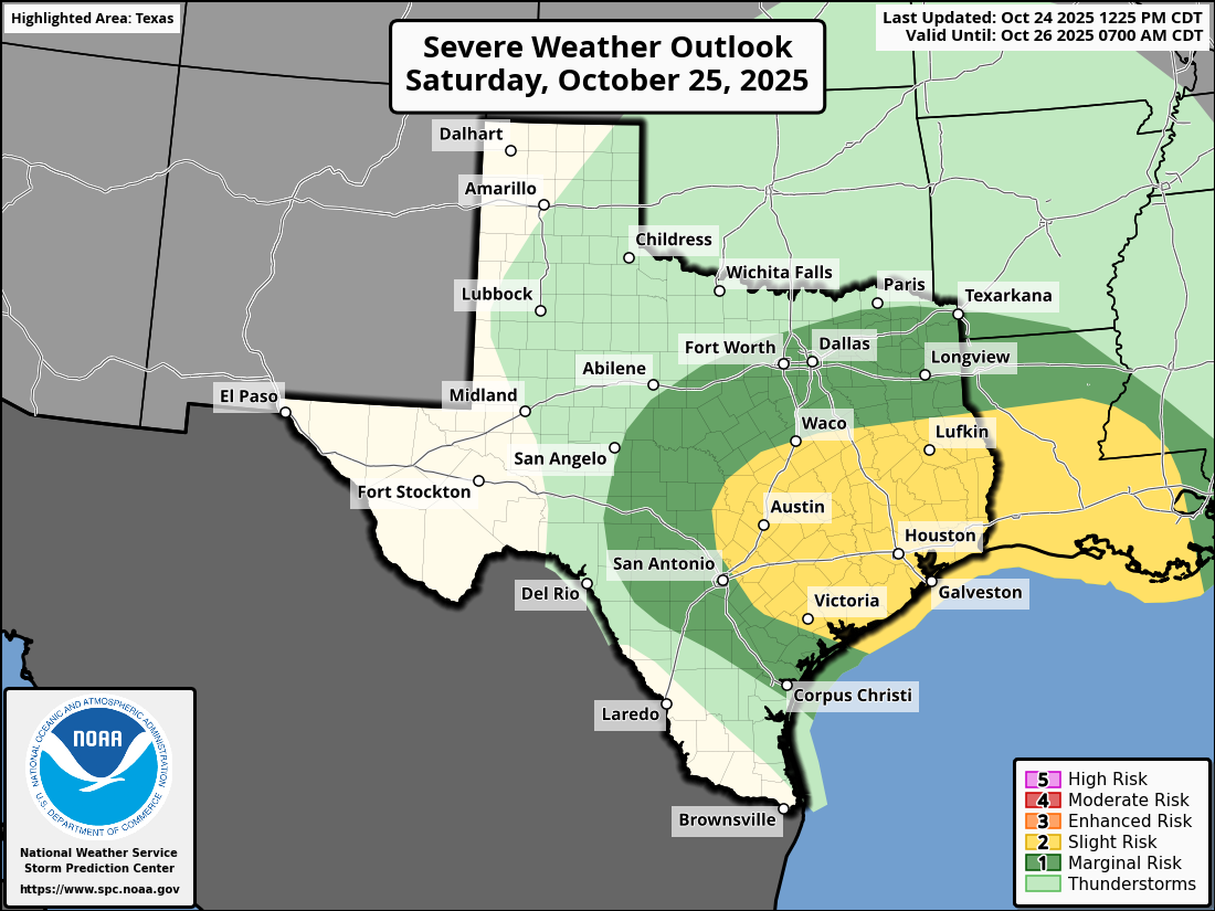 Another round of storms for parts of Texas today. Here’s where.