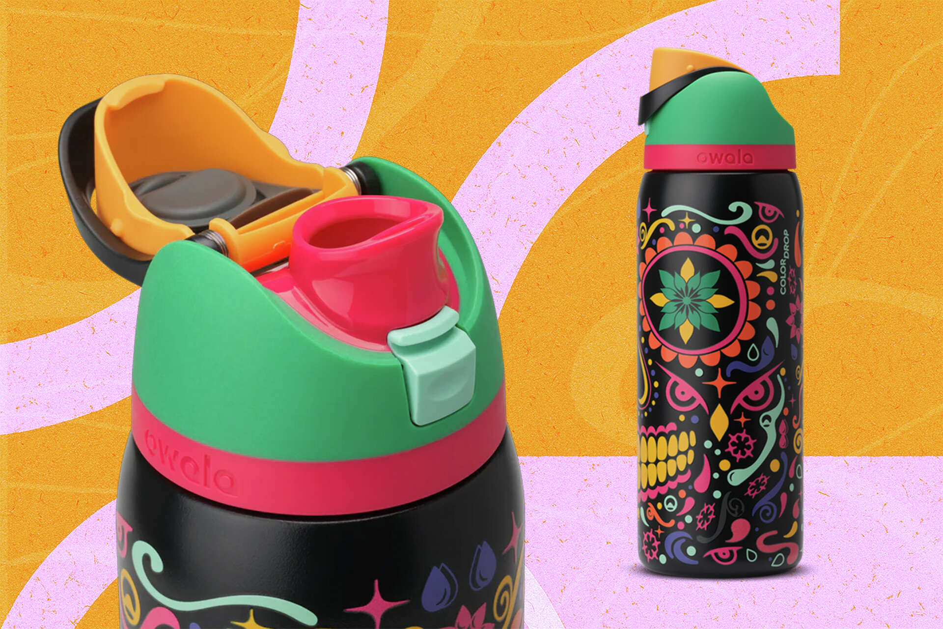 Celebrate Día de los Muertos with Owala's “Sugar Skull” FreeSip bottle