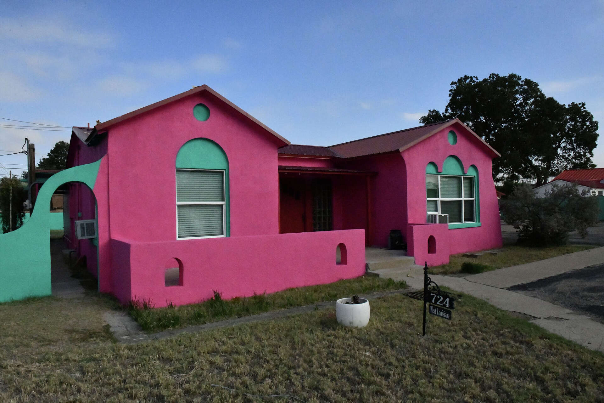 Midland's 'Pepto-Bismol house' repainted as iconic landmark endures