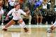 Texas Longhorns setter Ella Swindle (1) misses a serve during the match against Kentucky at Gregory Gym on Sunday, Nov. 2, 2025 in Austin.