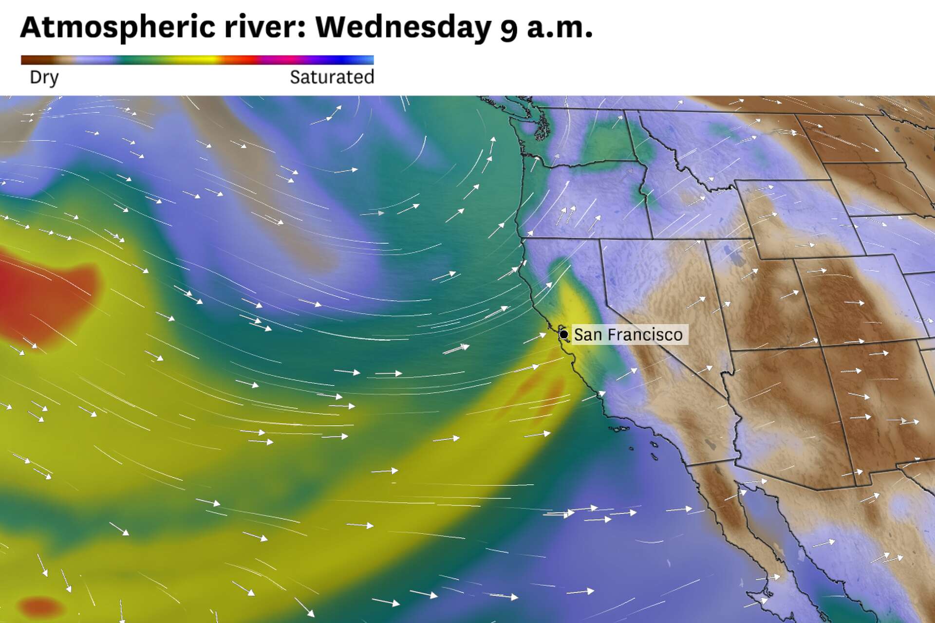 California storm to tap into atmospheric river, bring rain and wind