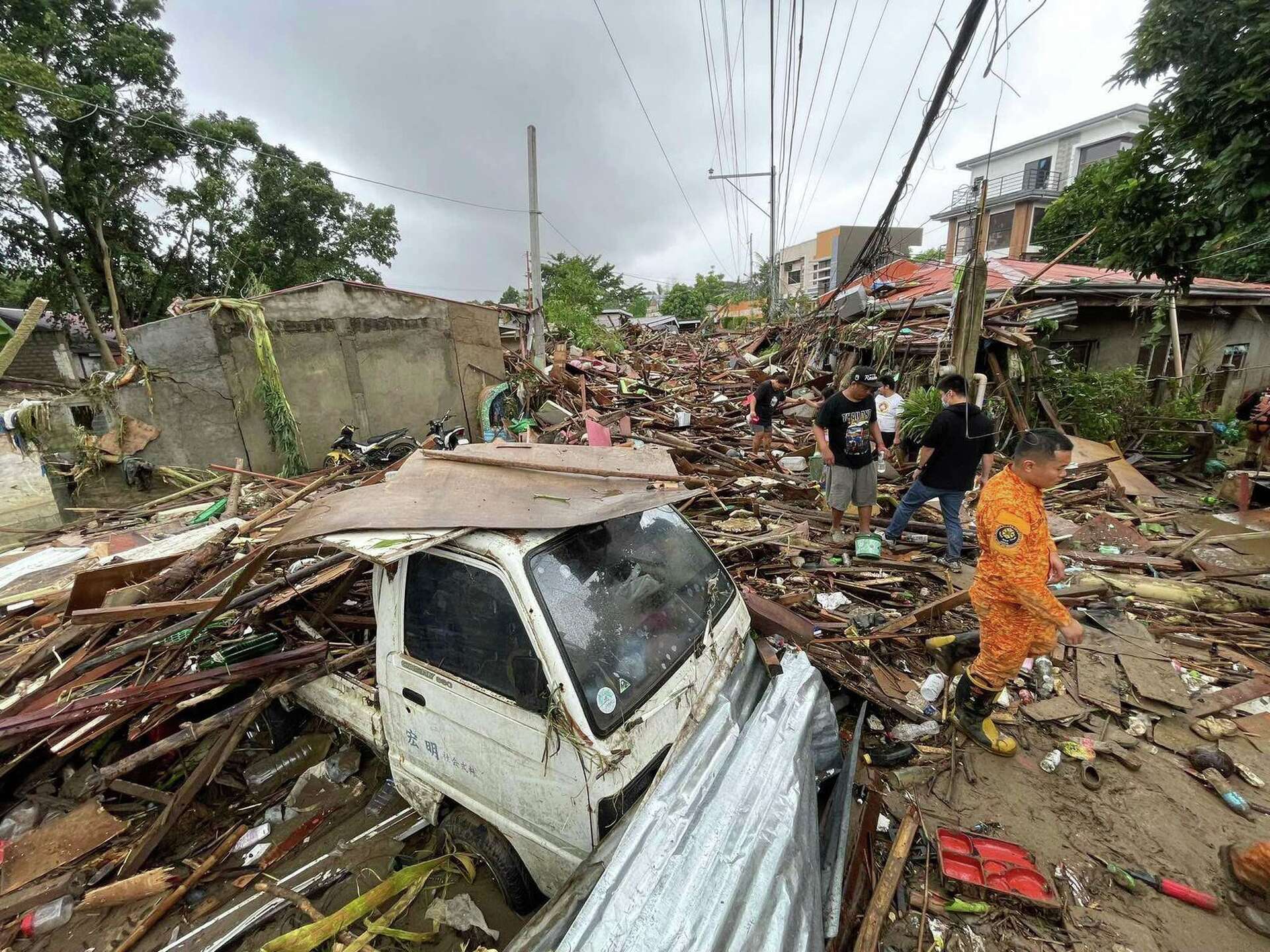 Philippines typhoon destruction