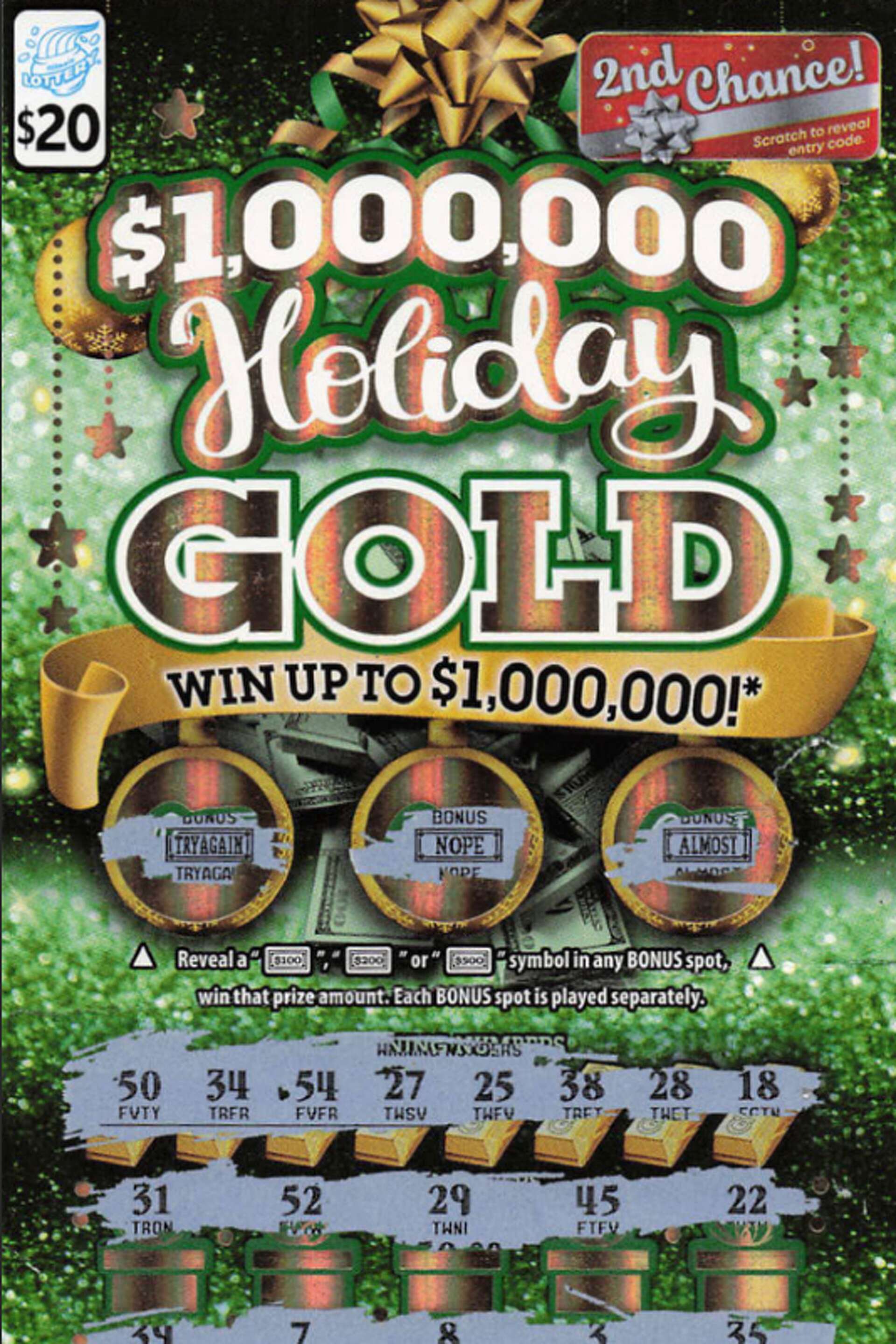 Illinois Lottery player wins $1M on Holiday Gold ticket