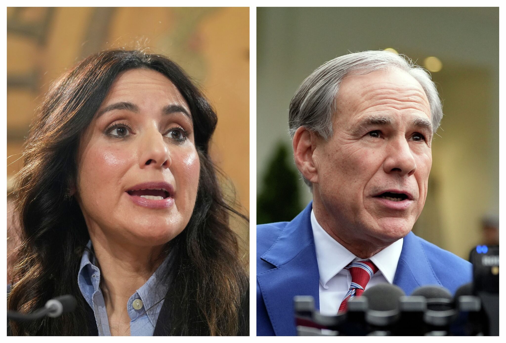 Greg Abbott faces Gina Hinojosa in bid for a record fourth term as governor