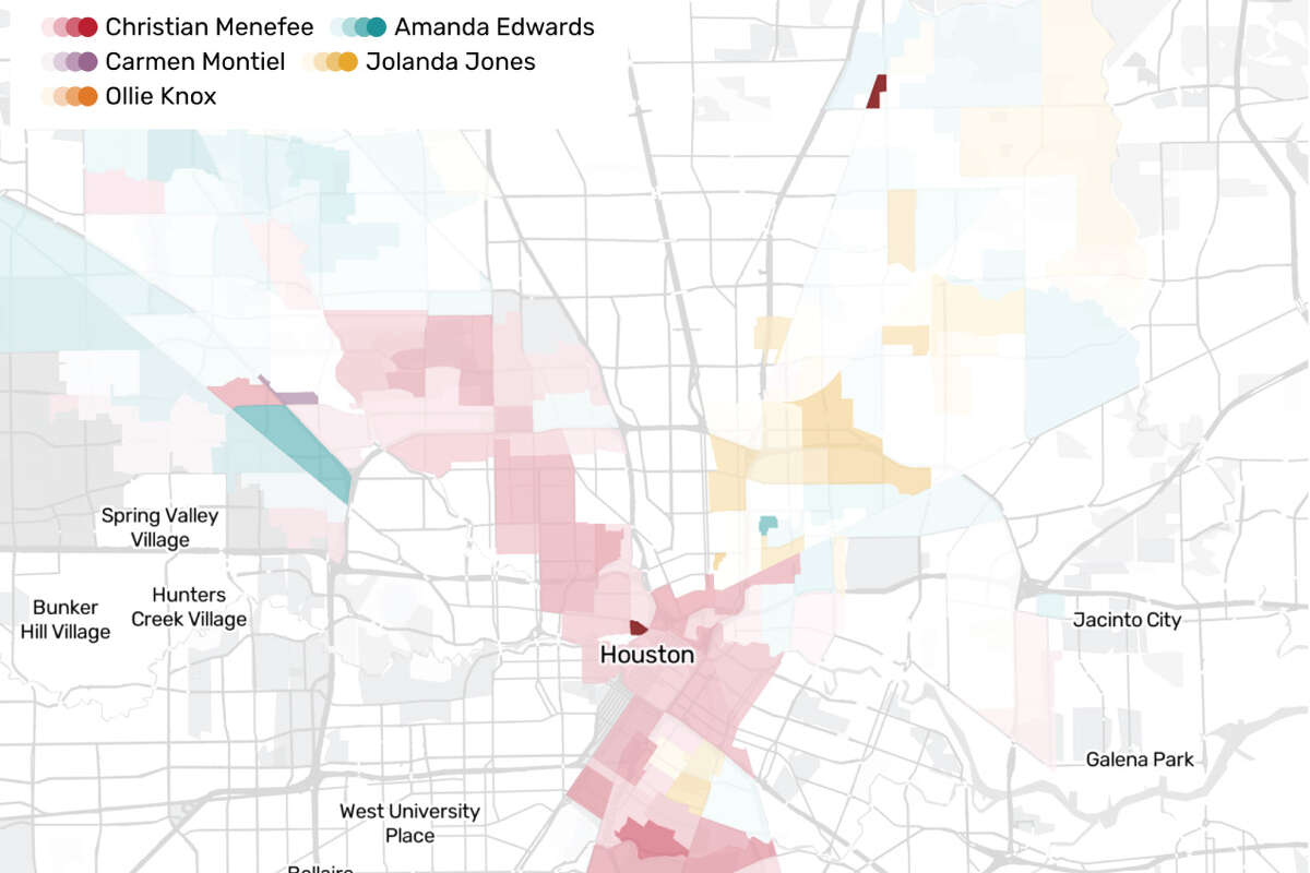 See how your Harris County neighbor voted in Texas' 18th Congressional District race.
