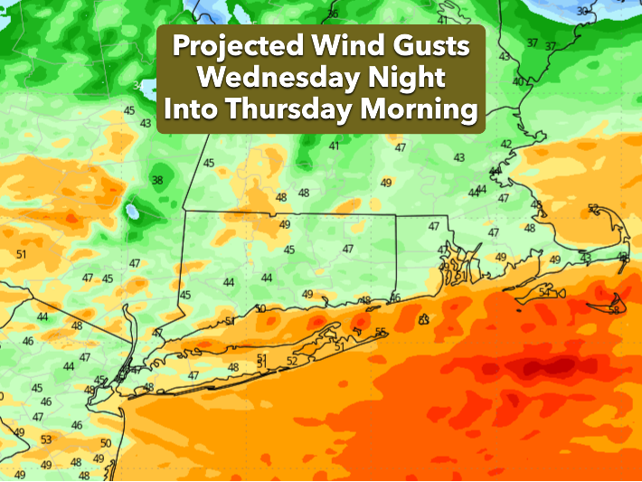 Damaging winds could bring CT power outages tonight into Thursday