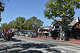 Mirando hacia Mission Drive en Solvang, California, en dirección al asador Coast Range el 20 de septiembre de 2025.