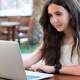 Young Stanford Online High School student attending a class.