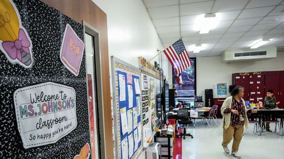 Keisha Johnson teaches her class at HISD's A.A. Milne Elementary School in Houston, Wednesday, Nov. 12, 2025.