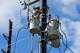 Apprentice linemen, pictured here in 2025, practice at CenterPoint’s Hiram O. Clarke Training Center in Houston. The utility company raised its transmission rates by close to 30% this month as part of a seasonal shift.