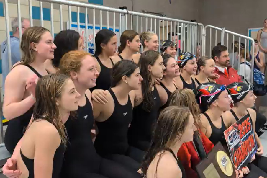 Greenwich girls capture third straight Class LL swim championship