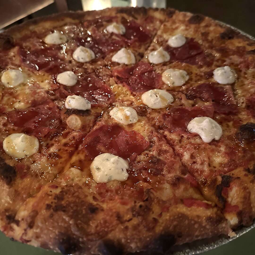 Pizza at Tiny Champions.