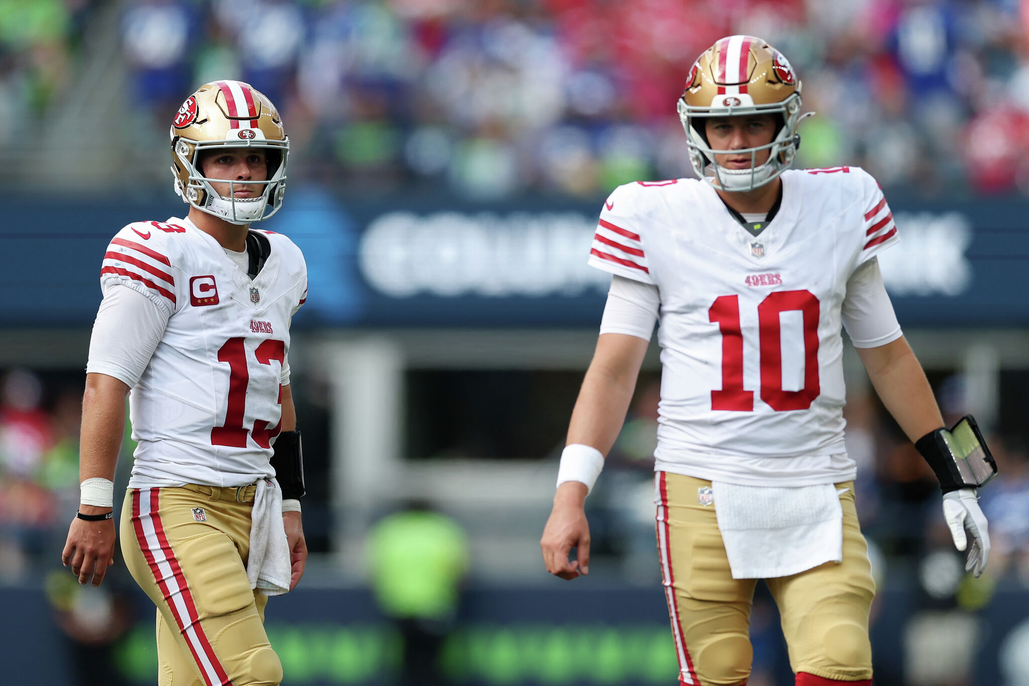 In his return, 49ers’ Brock Purdy not fretting about on-fire backup Mac ...