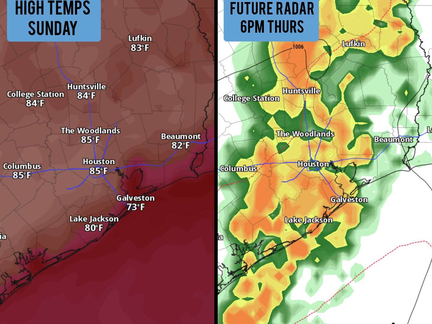 Record heat targets Houston Sunday, big changes arrive this week
