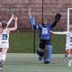 Members of the Darien field hockey team celebrate their win over Staples during the CIAC Class L fchampionship in Wethersfield, Conn., on Saturday November 15, 2025.