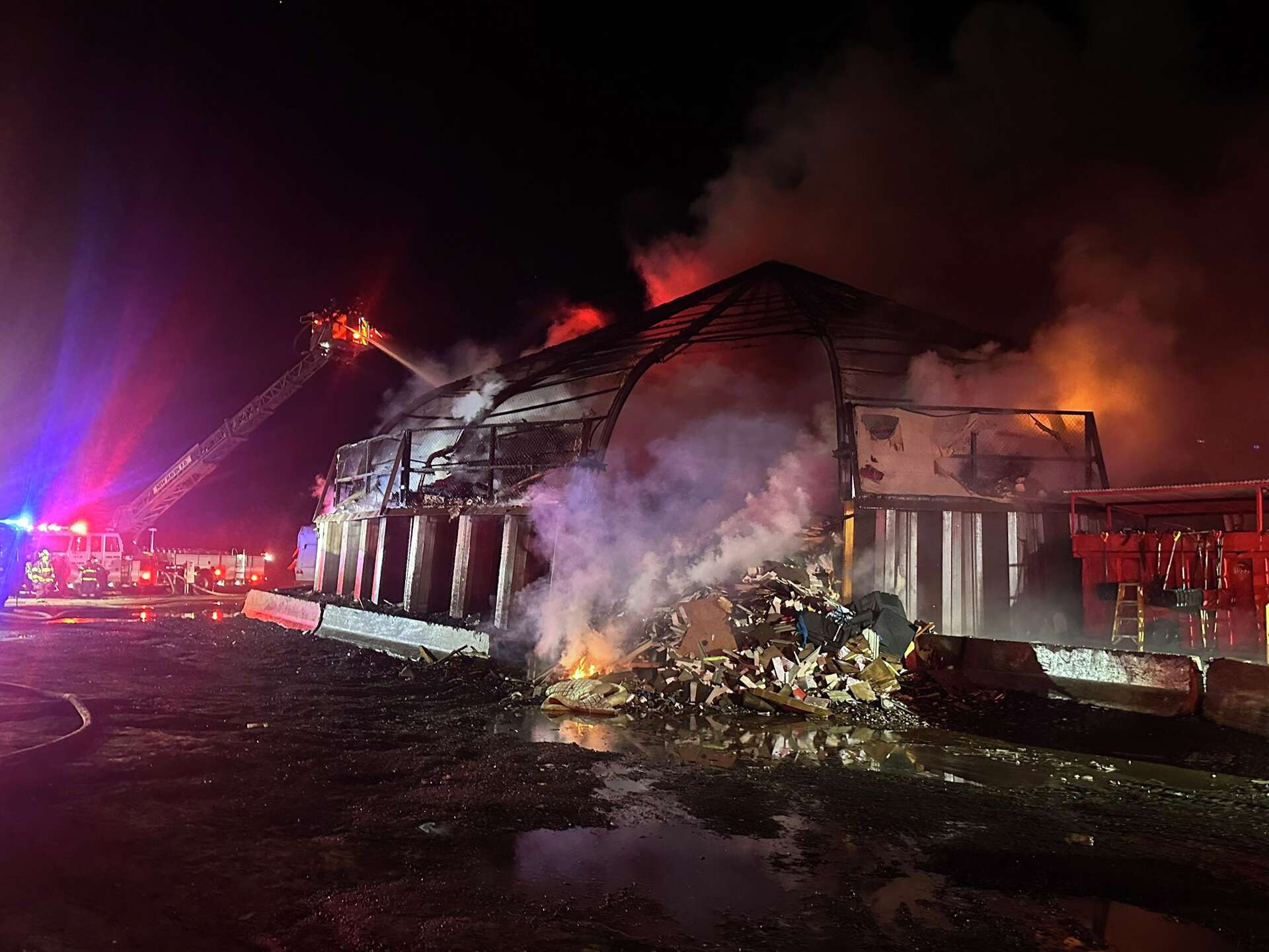 Officials: New Haven crews put out fire at waste containment structure