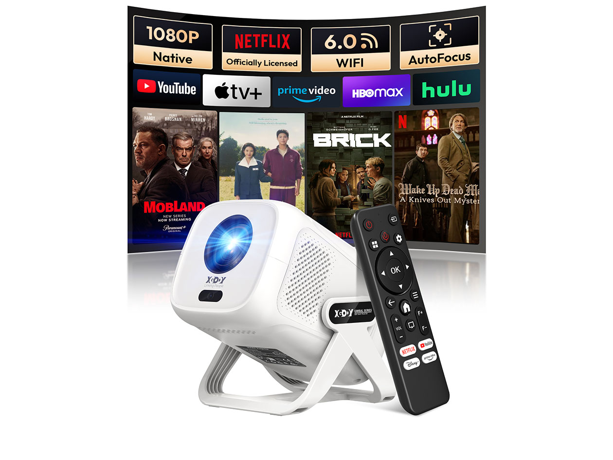Bring home a Netflix-certified portable projector for just $100
