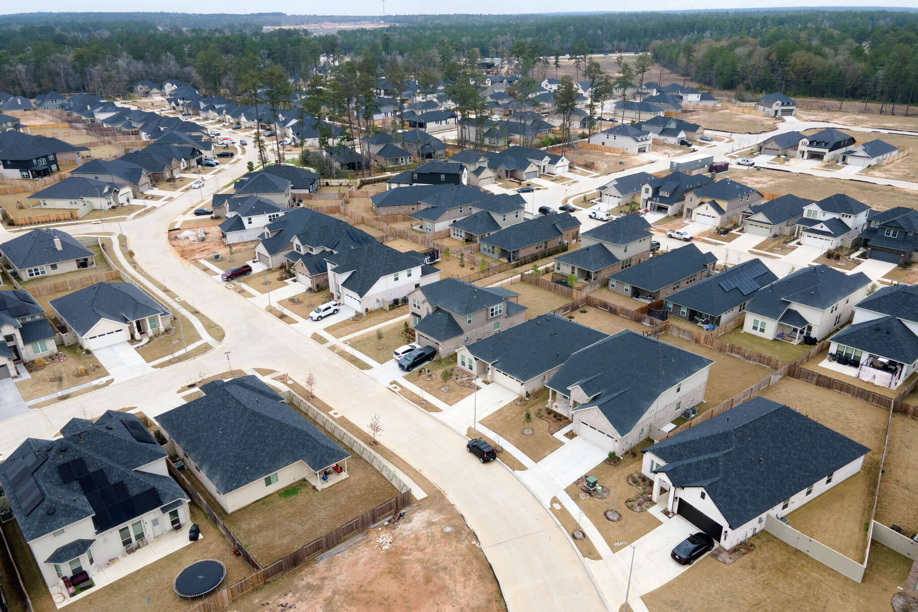 Homes in the Audubon subdivision are seen in January in Magnolia. Construction is underway for more than 200 homes in a Magnolia community that is expected to have nearly 5,000 homes at completion. 