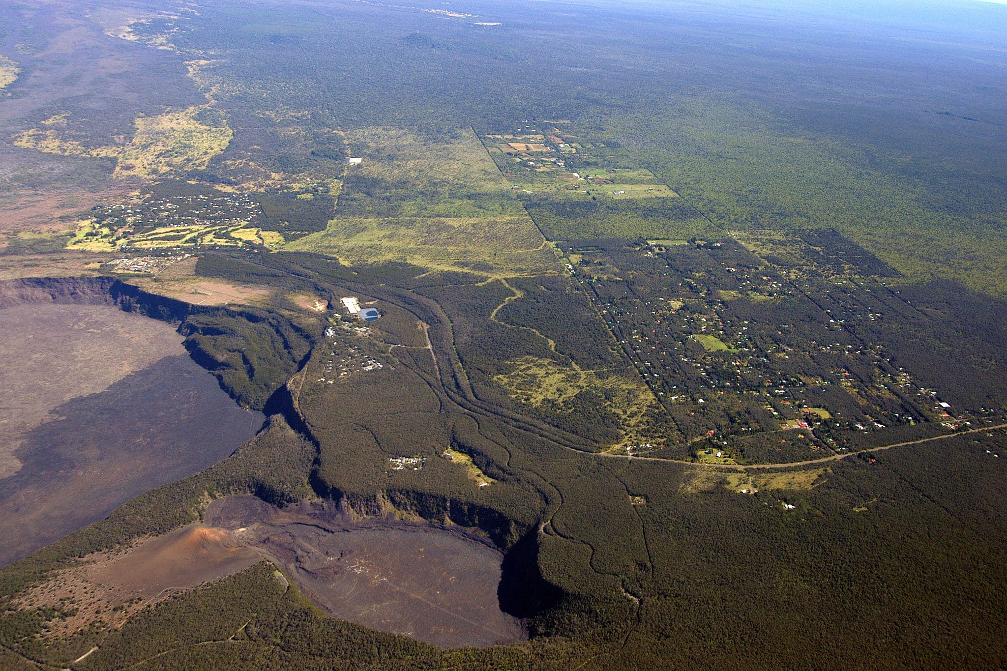 The small Hawaii town that sits near the summit of an active volcano