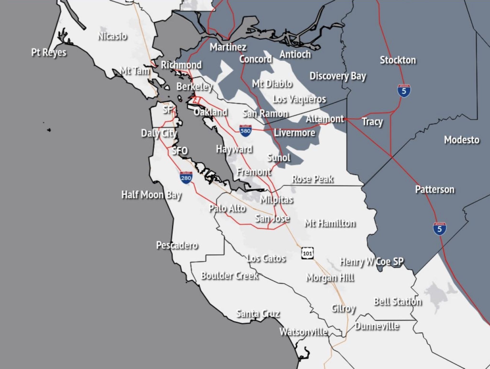 National Weather Service issues dense fog advisory in East Bay
