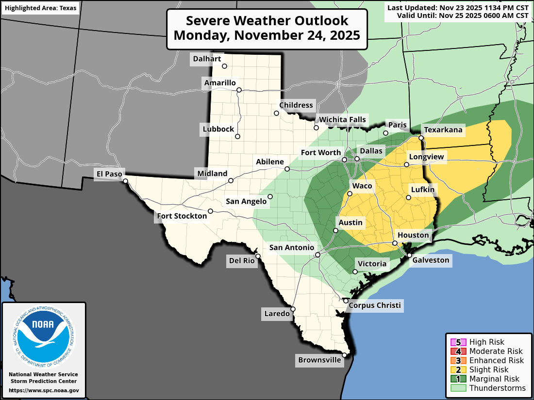 Will any storms move into South Texas today? Here’s the latest.