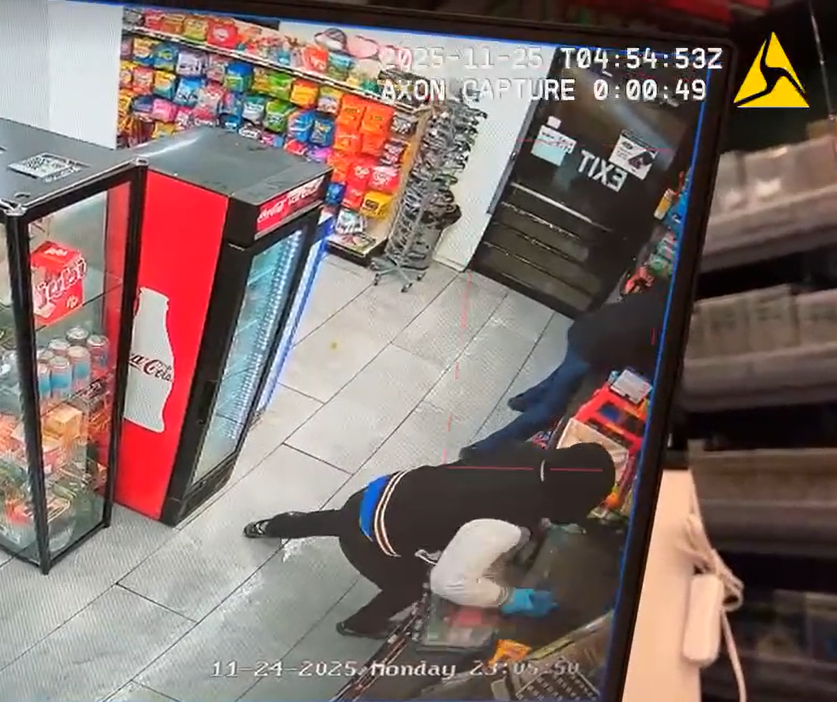 Video shows robbers steal cash drawer from South Windsor gas station