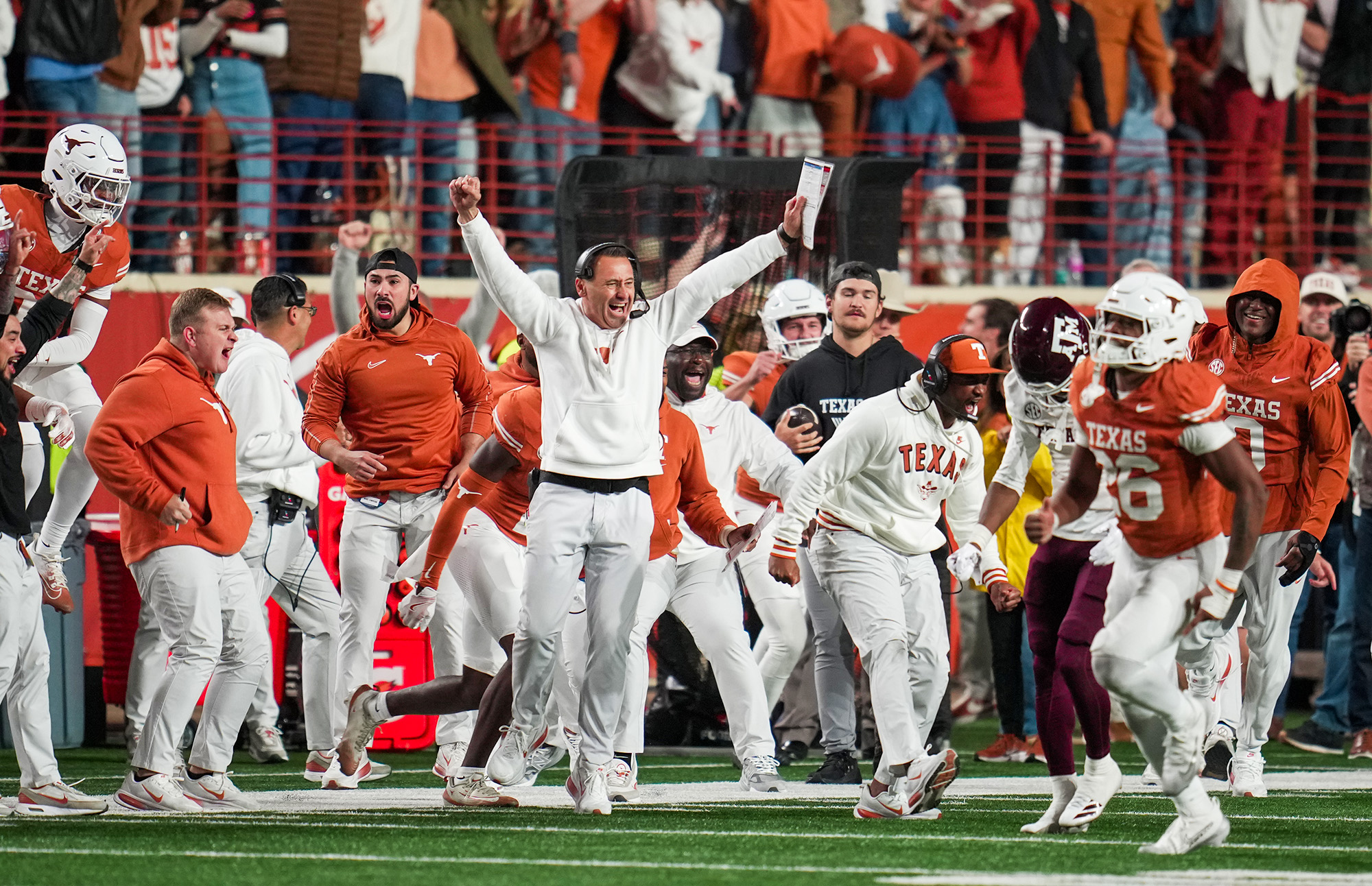 Will 3 top-10 wins, including the A&M upset, get Horns to CFP?