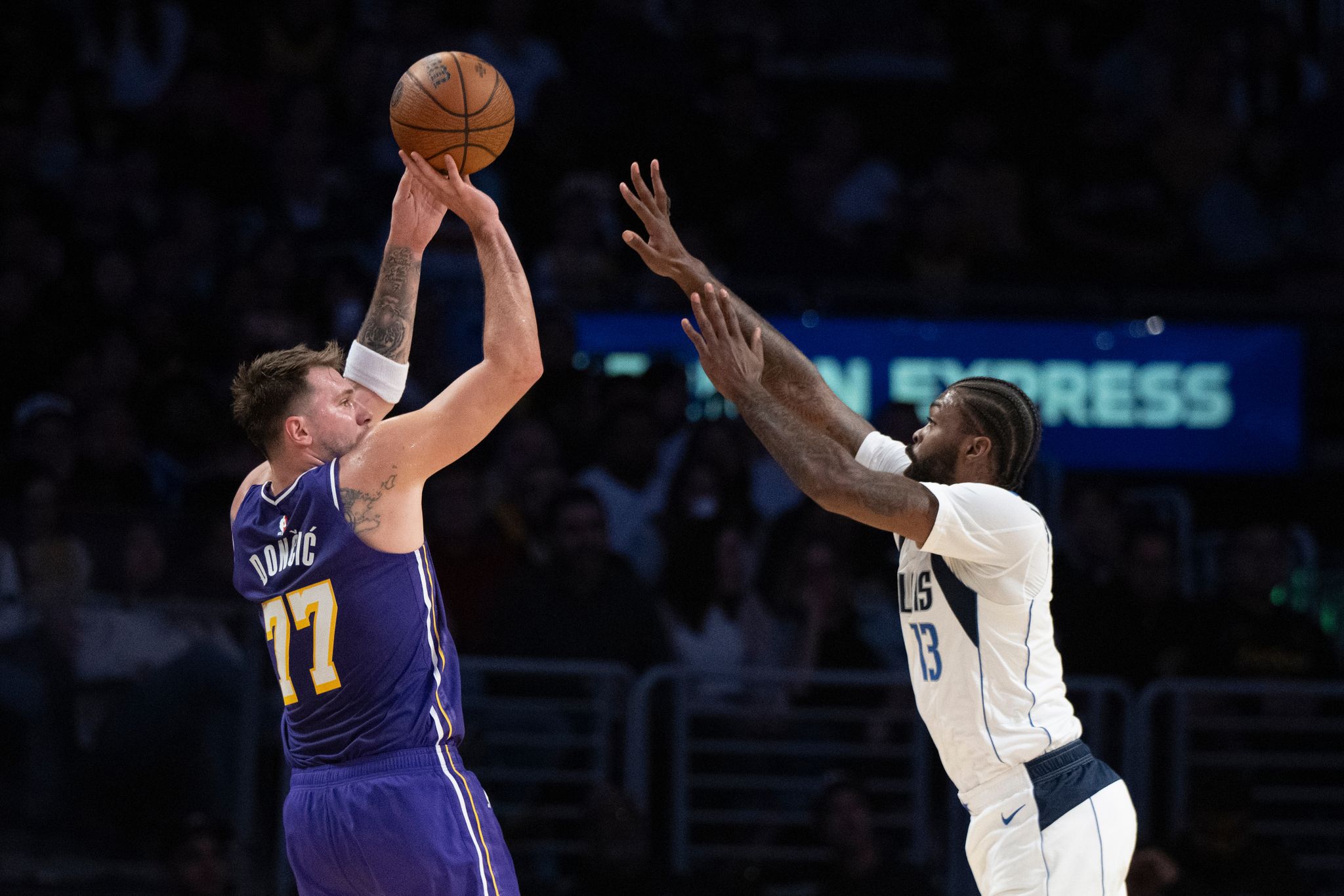 Reaves scores 38 points, Luka adds 35, Lakers hold off Mavs 129-119 in ...