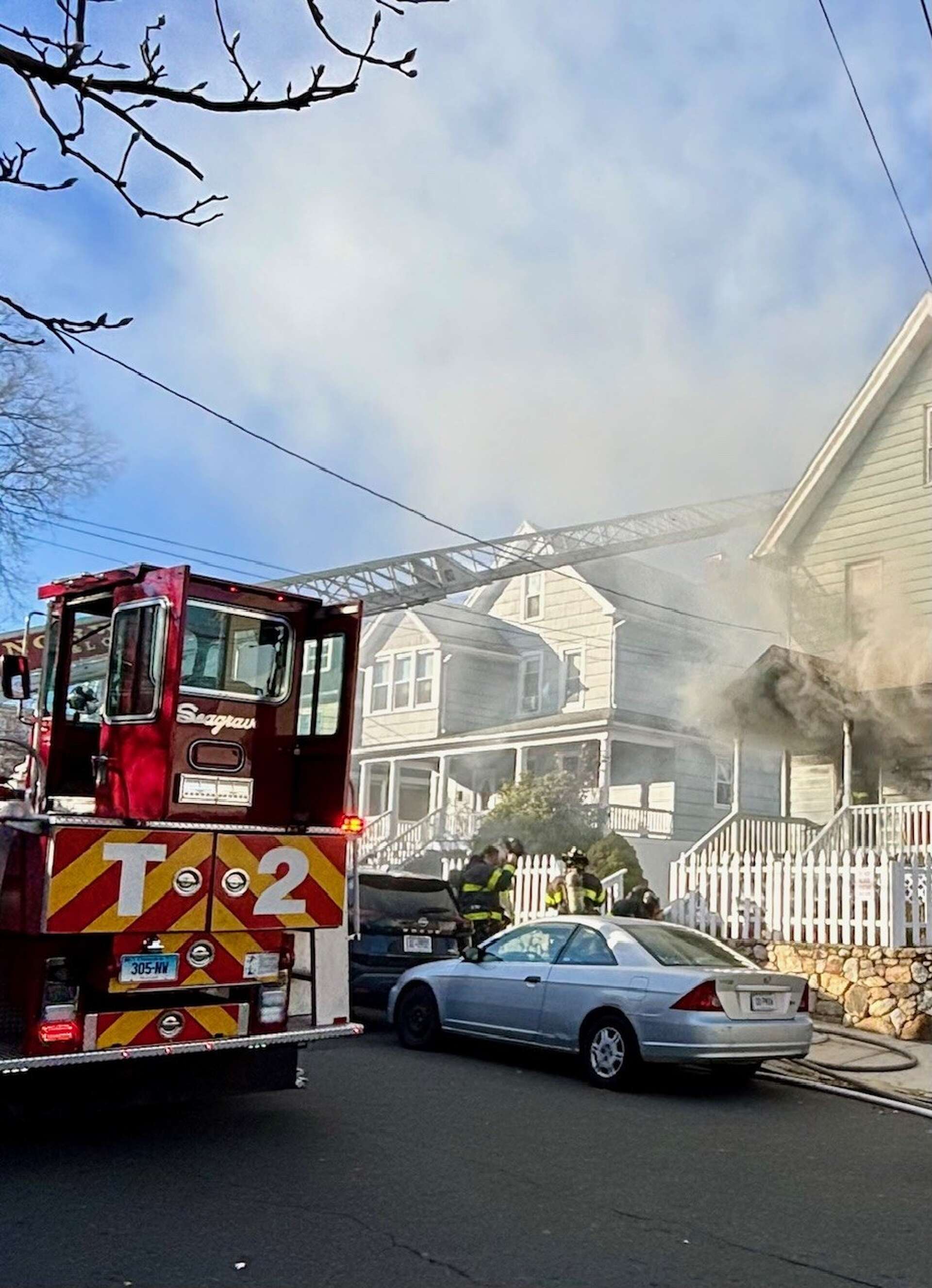 5 Norwalk firefighters suffer burns, hospitalized, in house fire