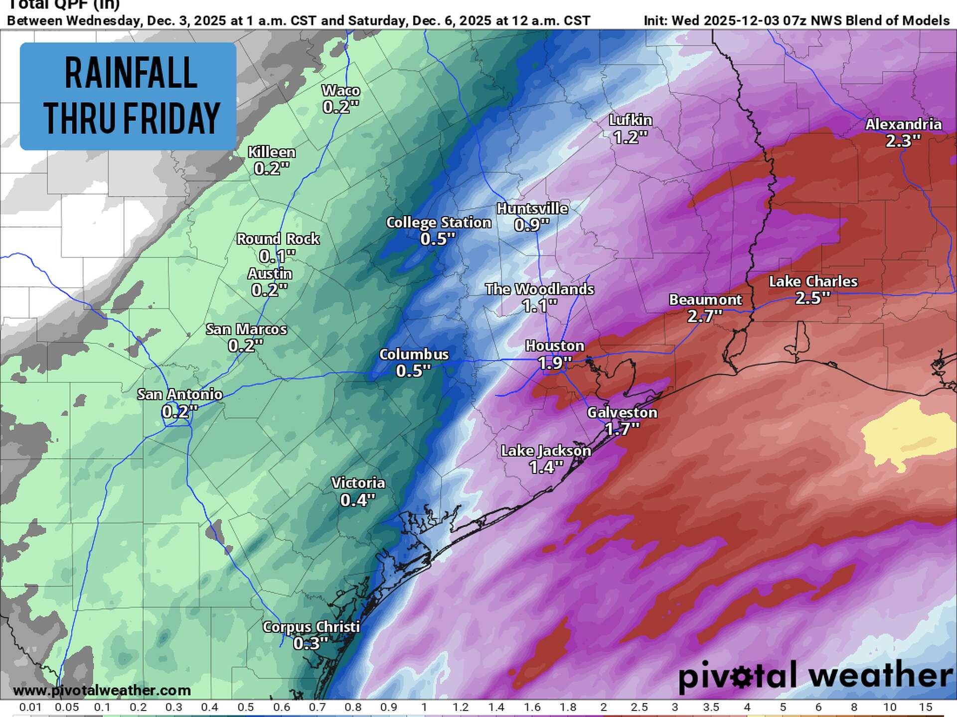 Cold front hits South Texas late tonight. Will there be rain?
