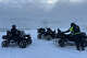 The author rode an ATV in the snow in Isafjordur, Iceland.