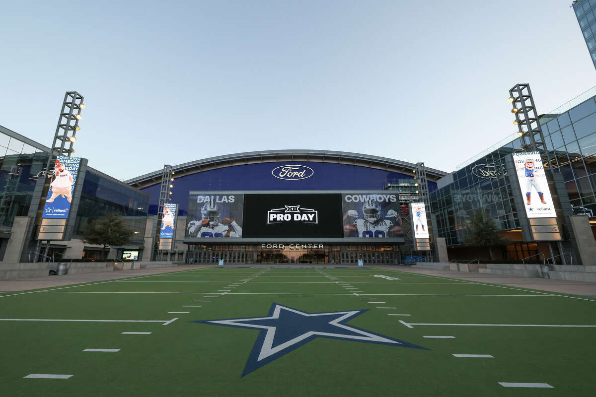 Suddenly, the Dallas Cowboys practice facility has become a hub for college football. 
