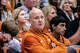 Texas Longhorns head coach Jerritt Elliott watches the game in the third set of the Longhorns’ 3-0 win over the Nittany Lions in the second round of the DI NCAA Volleyball Tournament, Dec 6, 2025 in the Gregory Gymnasium.